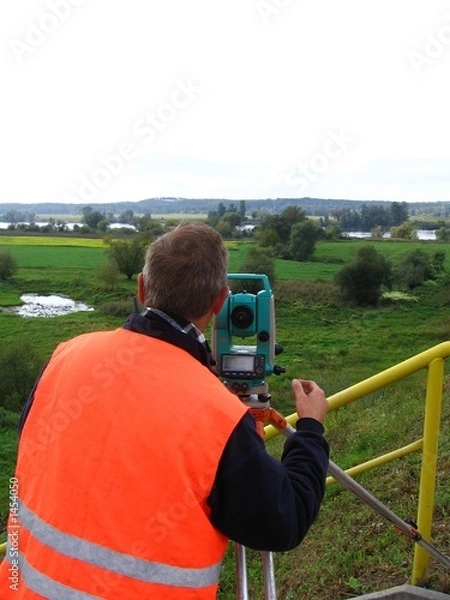 Obraz geodesist at work