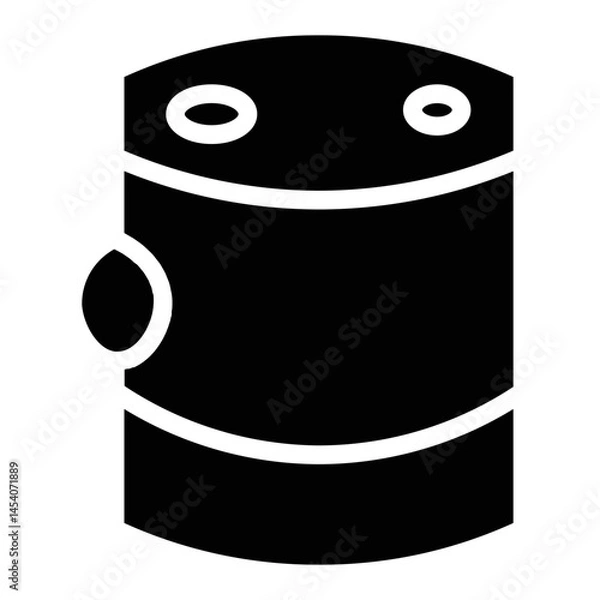 Obraz Drum Keg Barrel Glyph Icon