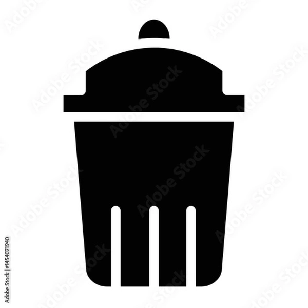 Obraz Garbage Trash Bin Glyph Icon
