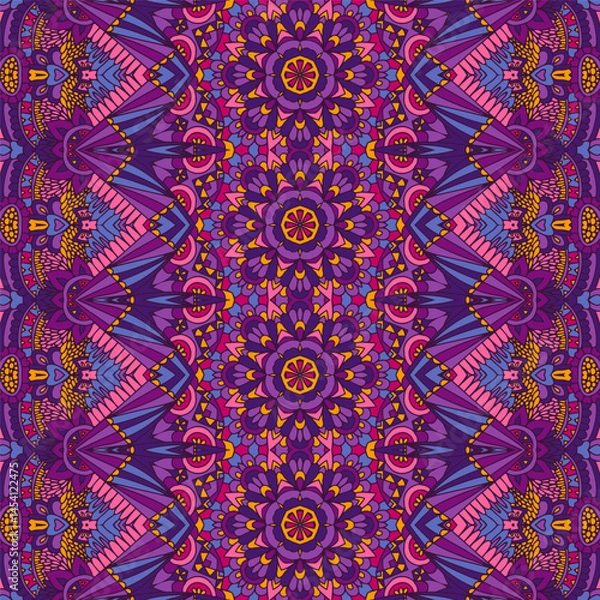 Obraz Ornamental ethnic geometric vintage background texture seamless pattern vector in bohemian style