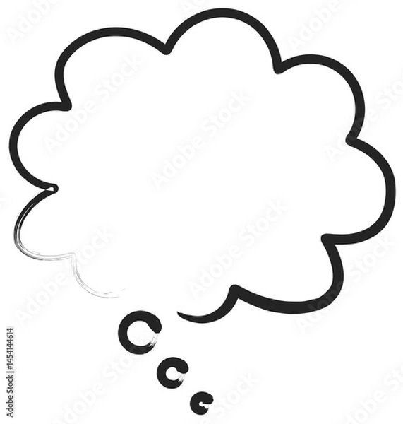 Fototapeta vector illustration of a speech bubble