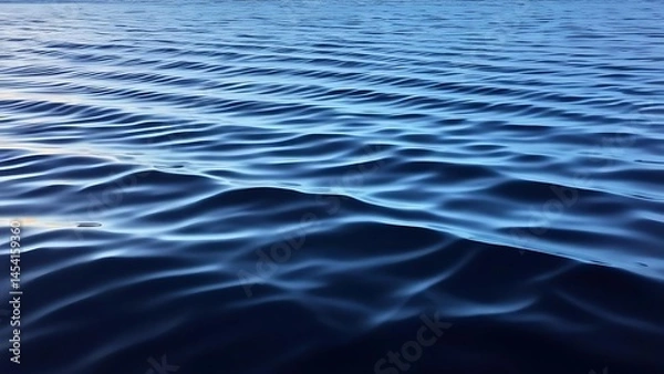Obraz view of dark blue ocean waves