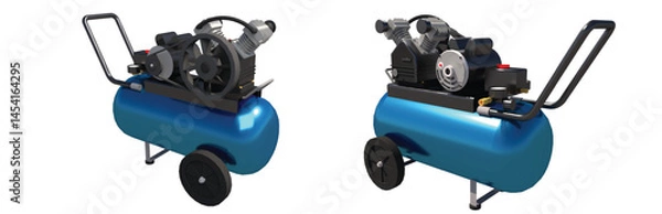 Fototapeta compressor air with a horizontal tank