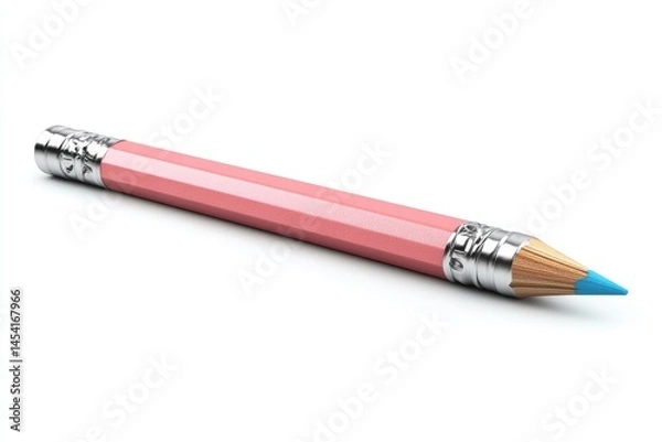 Obraz Pink pencil with light blue tip