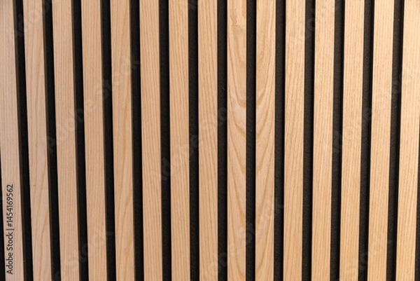 Obraz light oak acoustic panel wall background static