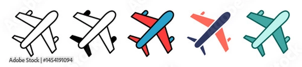Fototapeta Plane multiple icon