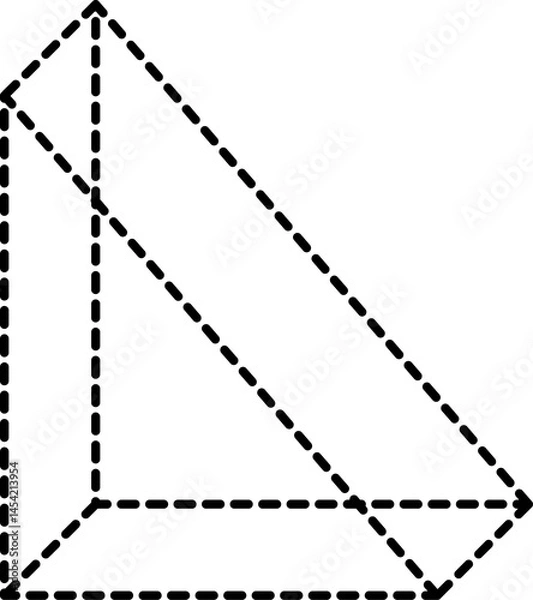 Fototapeta Dashed line geometric