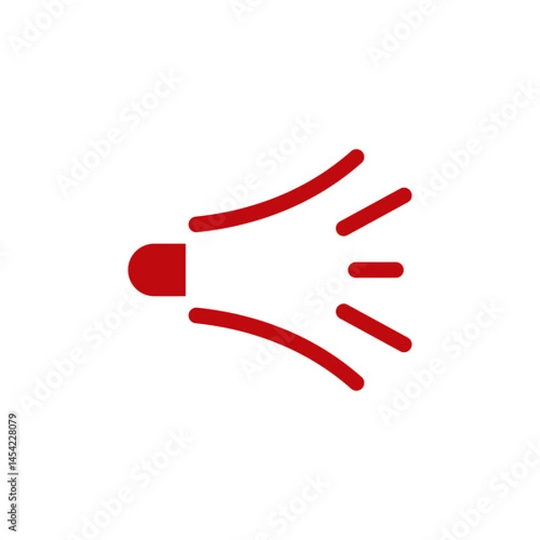 Fototapeta Loudspeaker microphone vector logo design