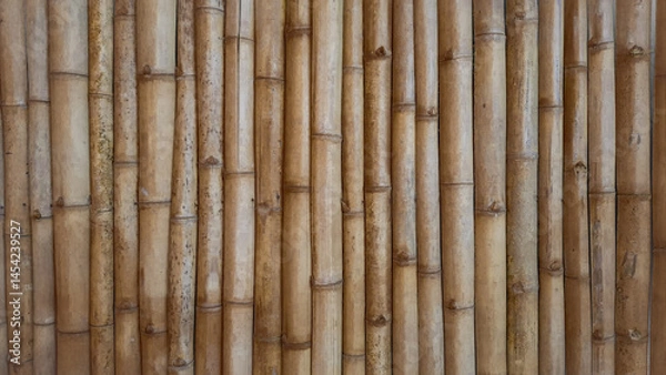 Fototapeta yellow bamboo pattern background