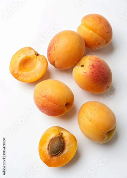 Fototapeta Clean and Simple Apricot Image for E-Commerce or Stock Use
