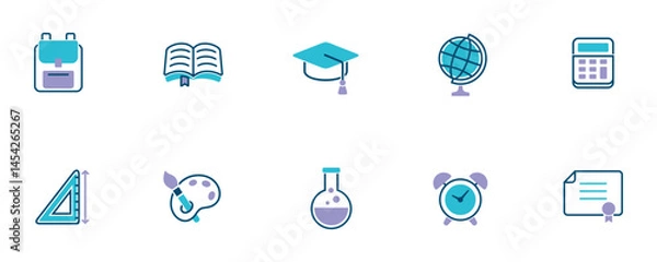 Fototapeta Education Icon Set
