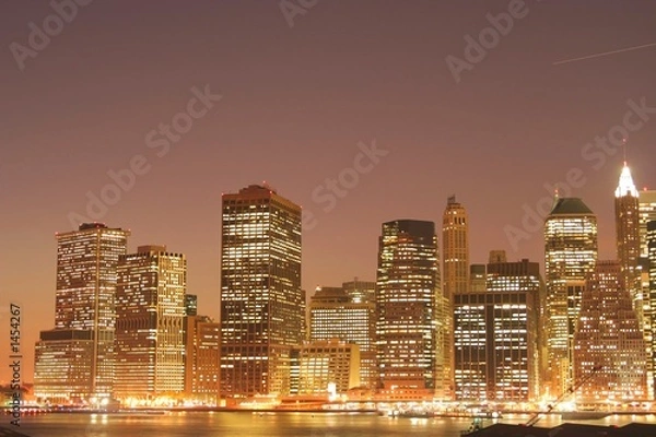 Obraz manhattan skyline at night