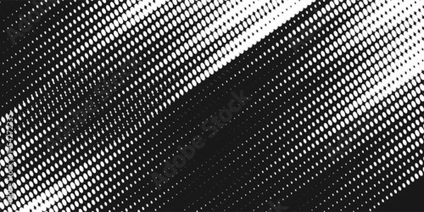 Fototapeta Halftone dots red and blue color pattern gradient grunge texture background. Dot pop art comic sport style vector illustration. grunge vector dots . eps 10