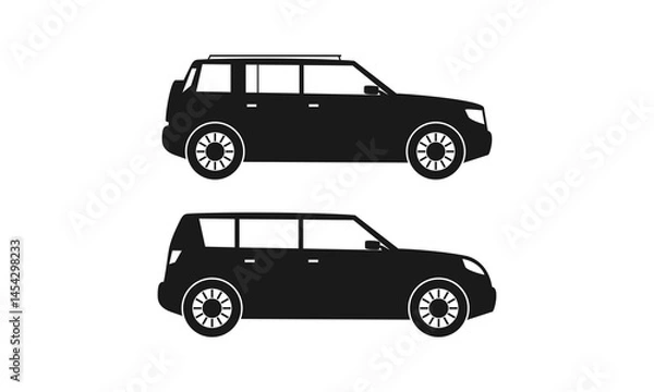 Obraz Set of SUV crossover car illu...