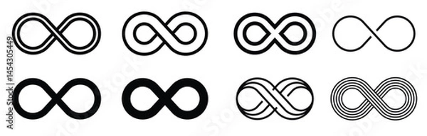 Fototapeta Infinity logo illustration vector