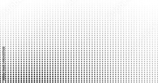 Fototapeta Black and White Small Dots Pattern