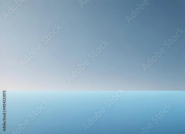 Fototapeta Serene, ethereal light blue gradient background  Soft, smooth texture , wallpaper, peaceful, backdrop