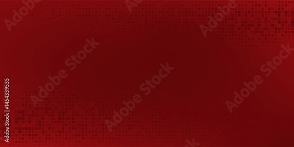 Fototapeta Red diagonal geometric shape with halftone. Modern fiber textured vector eps 10