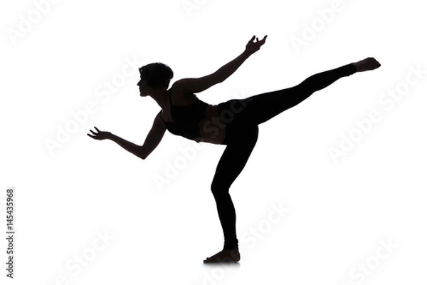 Obraz Silhouette of woman dancer