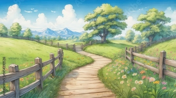 Obraz Rustic Spring Path