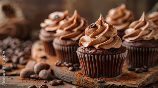 Fototapeta chocolate chip muffin