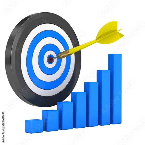 Fototapeta target with arrow