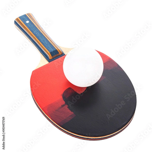 Fototapeta ping pong racket and ball