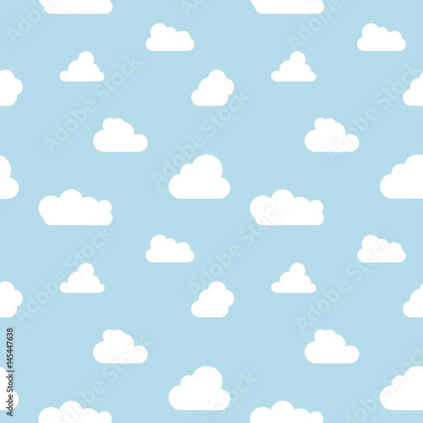 Obraz clouds seamless pattern vrctor sky