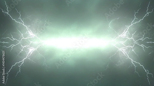 Fototapeta Abstract illustration of a luminous energy field.
