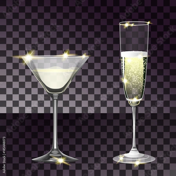 Obraz Set with two glasses