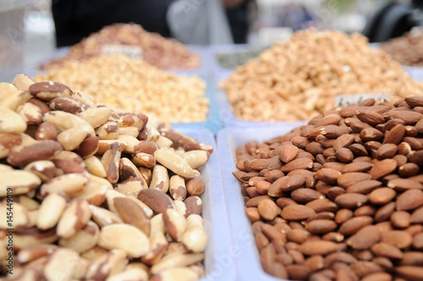 Fototapeta Nuts mix at market