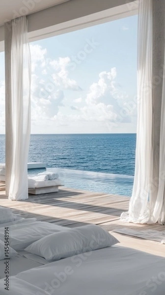 Obraz Coastal villa with ocean view