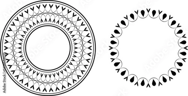 Obraz vector frames black on a white background