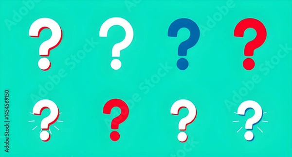 Obraz question mark vector