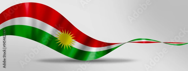 Obraz Kurdistan flag day on a gray background