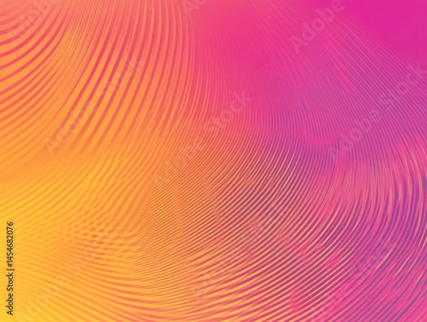 Fototapeta Abstract Wavy Lines Background  Pink  Orange  Gradient Texture