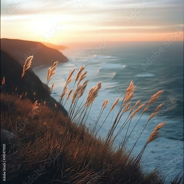 Obraz sunset over the lake