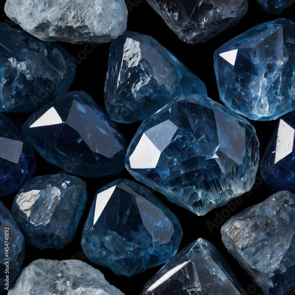 Obraz たくさんのサファイアの原石