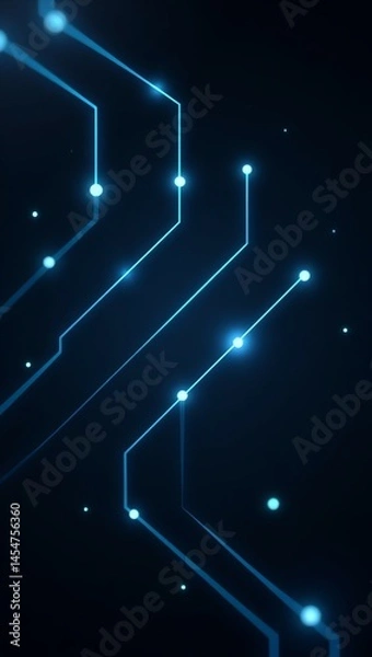 Obraz abstract blue background,Futuristic digital learning concept with glowing AI, education icons, and hand interaction, perfect for innovation, technology, and online training themes