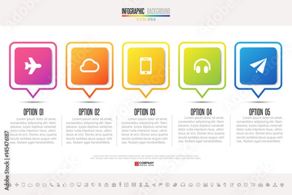 Obraz Infographics design template