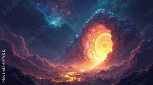 Obraz Timeless Threshold: Crossing the Chronal Divide