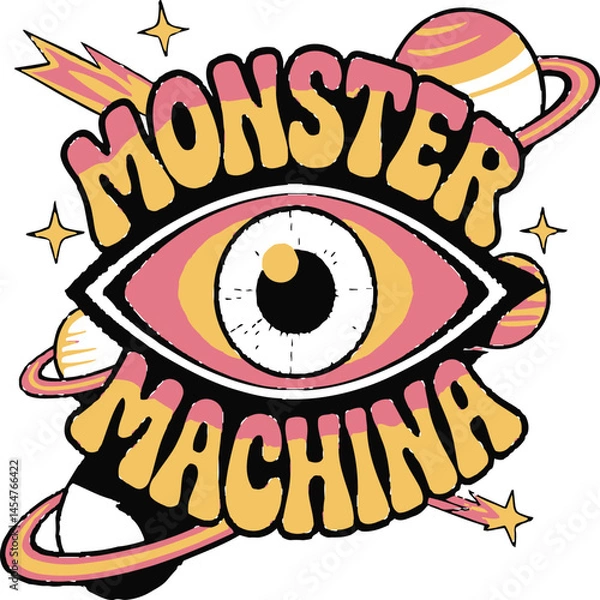 Fototapeta Monster Machina Vector Design for Futuristic and Sci Fi Projects