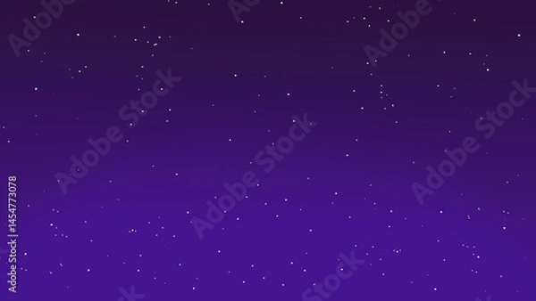 Fototapeta Purple Night Sky Background with Sparkling Stars for Design Projects