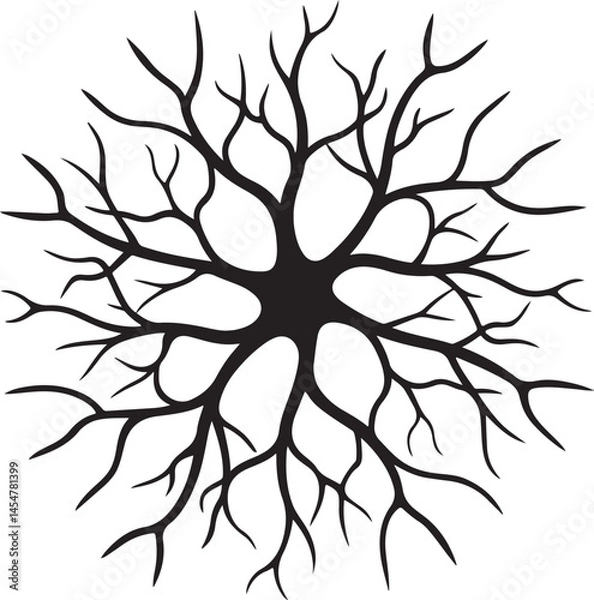 Fototapeta Brain And Neuron Drawings Pro Vector and Pro SVG