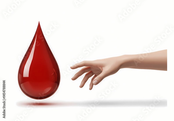 Fototapeta Donate Blood Saving Lives One Drop at a Time
