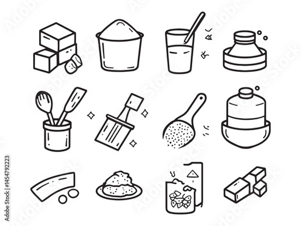 Fototapeta Minimalist Line Drawing of Joint Compound Spreader