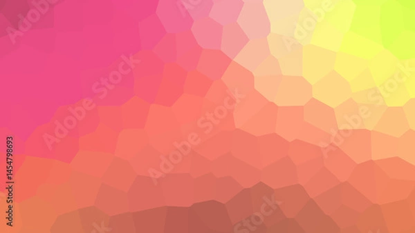 Fototapeta Abstract Warm Color Gradient Background with Geometric Polygonal Texture