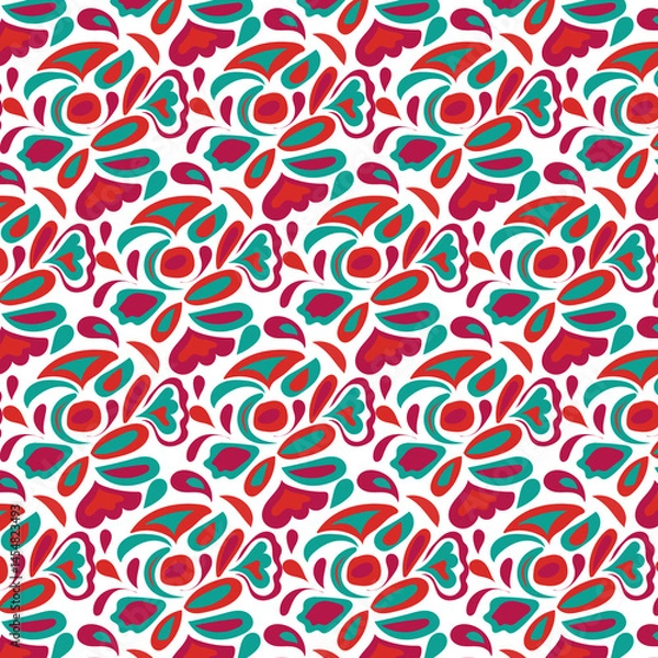 Fototapeta floral pattern design, seamless abstract pattern
