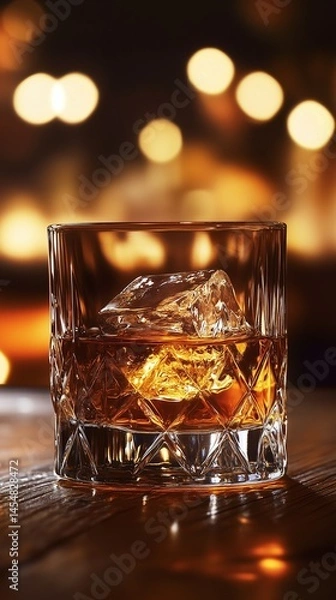 Fototapeta Moody Whiskey Photography for Bar Menu Design