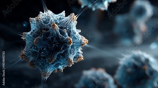 Fototapeta A glowing blue blockchain growing like fractal ice crystals in zero gravity, each shard containing a frozen Bitcoin transaction